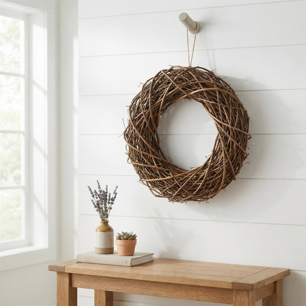 Natural Willow Wreath – 30cm
