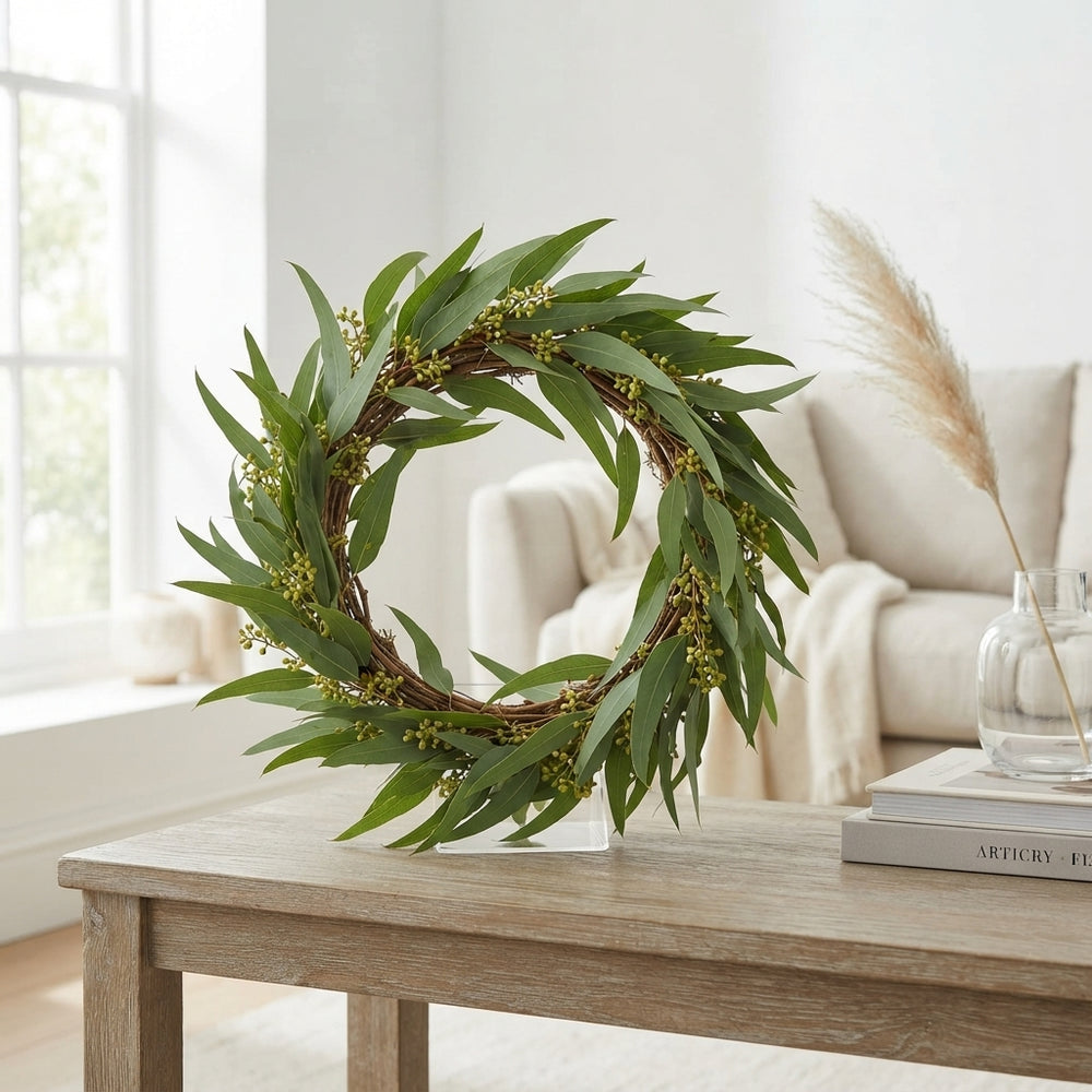 Green Eucalyptus Wreath – 30cm