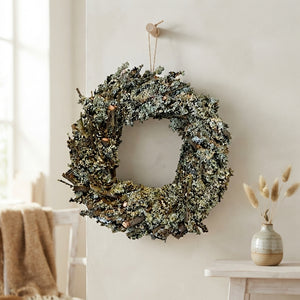 Green Larch Wreath – 30cm Natural Finish