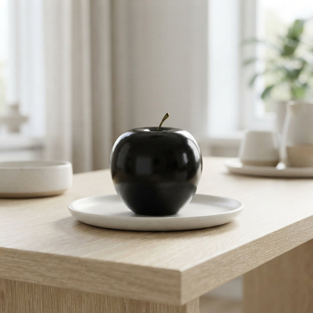 Black Wax Apple Decorative Fruit