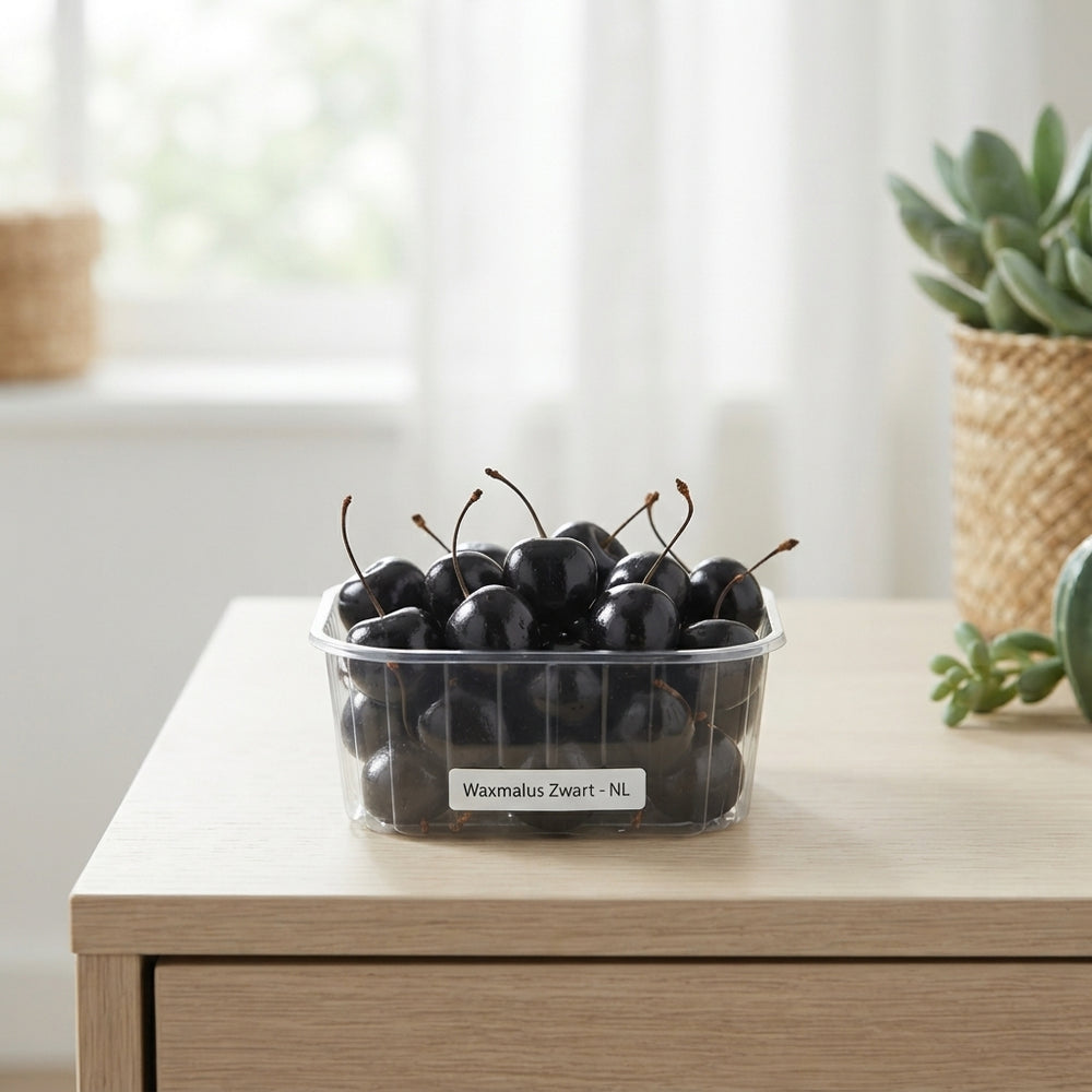 Black Wax Apple Decorative Stems – Pack of 8