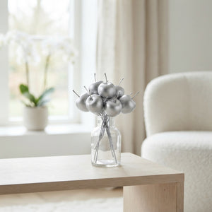 Silver Wax Flower Decorative Stems
