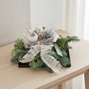 White Zinc Plateau Arrangement – 25cm