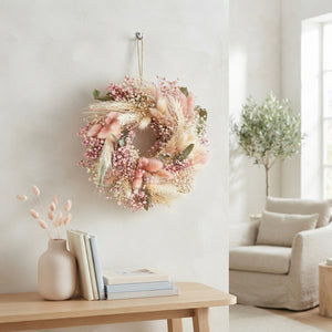 Pale Pink Decorative Wreath – 20cm