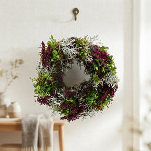 Mixed Colour Preserved Rose Wreath – 25cm