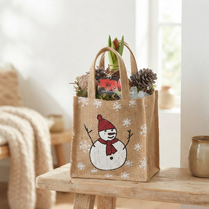 Amaryllis Arrangement in Jute Pot – 15cm