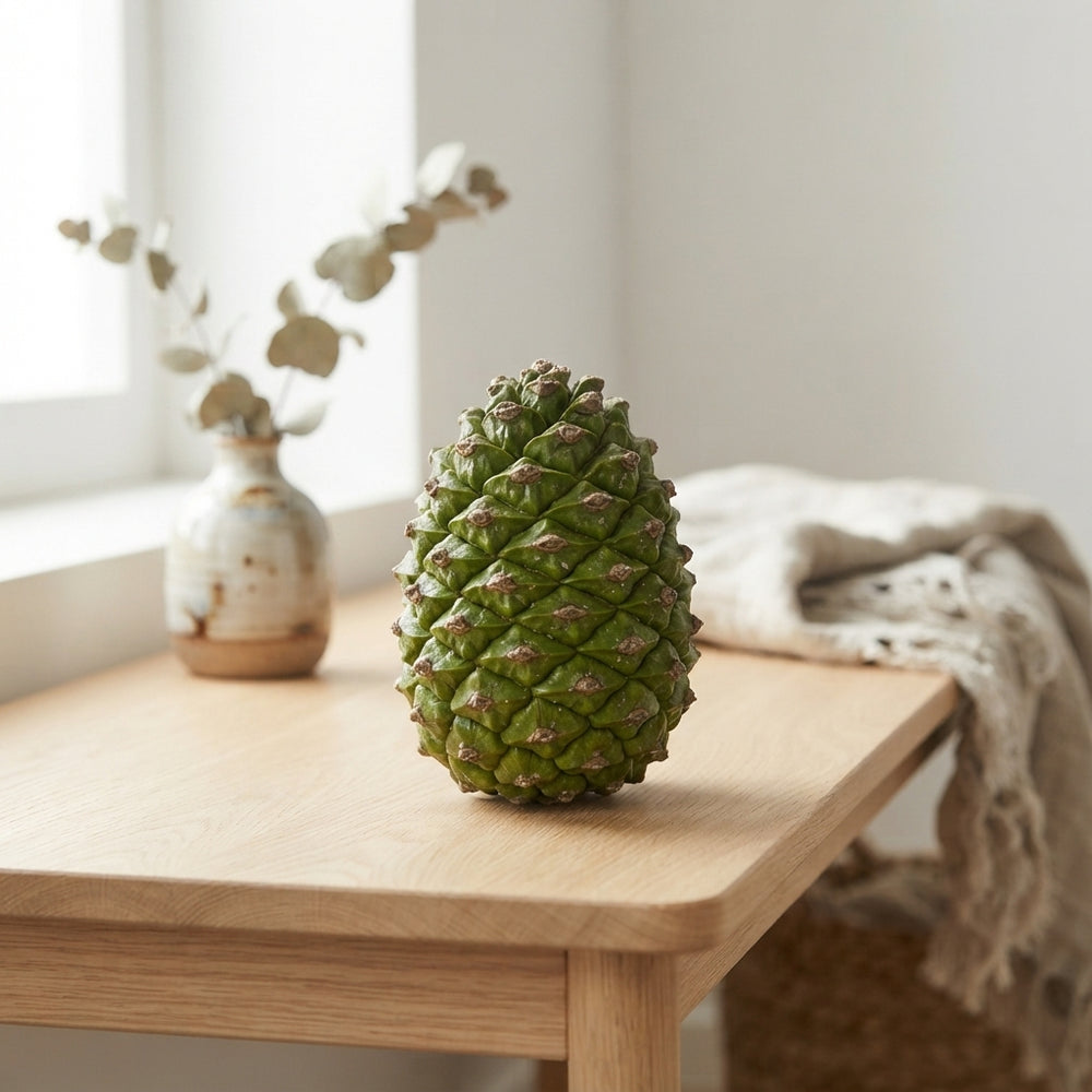 Natural Green Pine Cones – Decorative Christmas Foliage