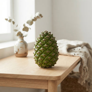 Natural Green Pine Cones – Decorative Christmas Foliage