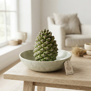 Natural Green Pine Cones – Christmas Decoration