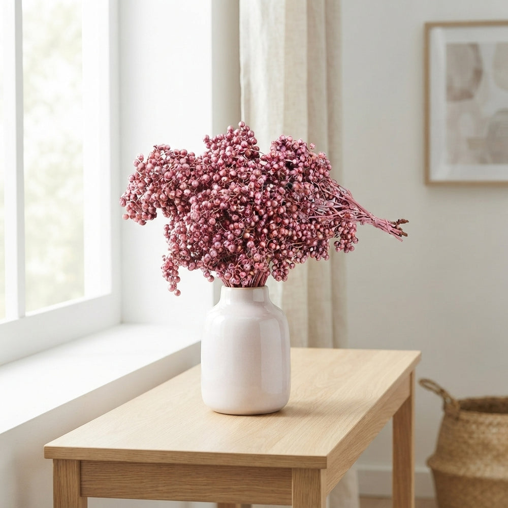 Pink Schinus Decorative Bunch – 10 Stems