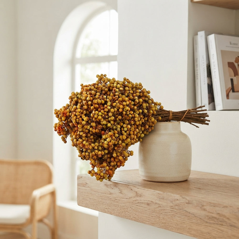 Yellow Schinus Mustard Bunch – 10 Stems