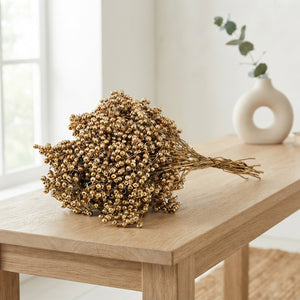 Gold Schinus Decorative Bunch – 10 Stems