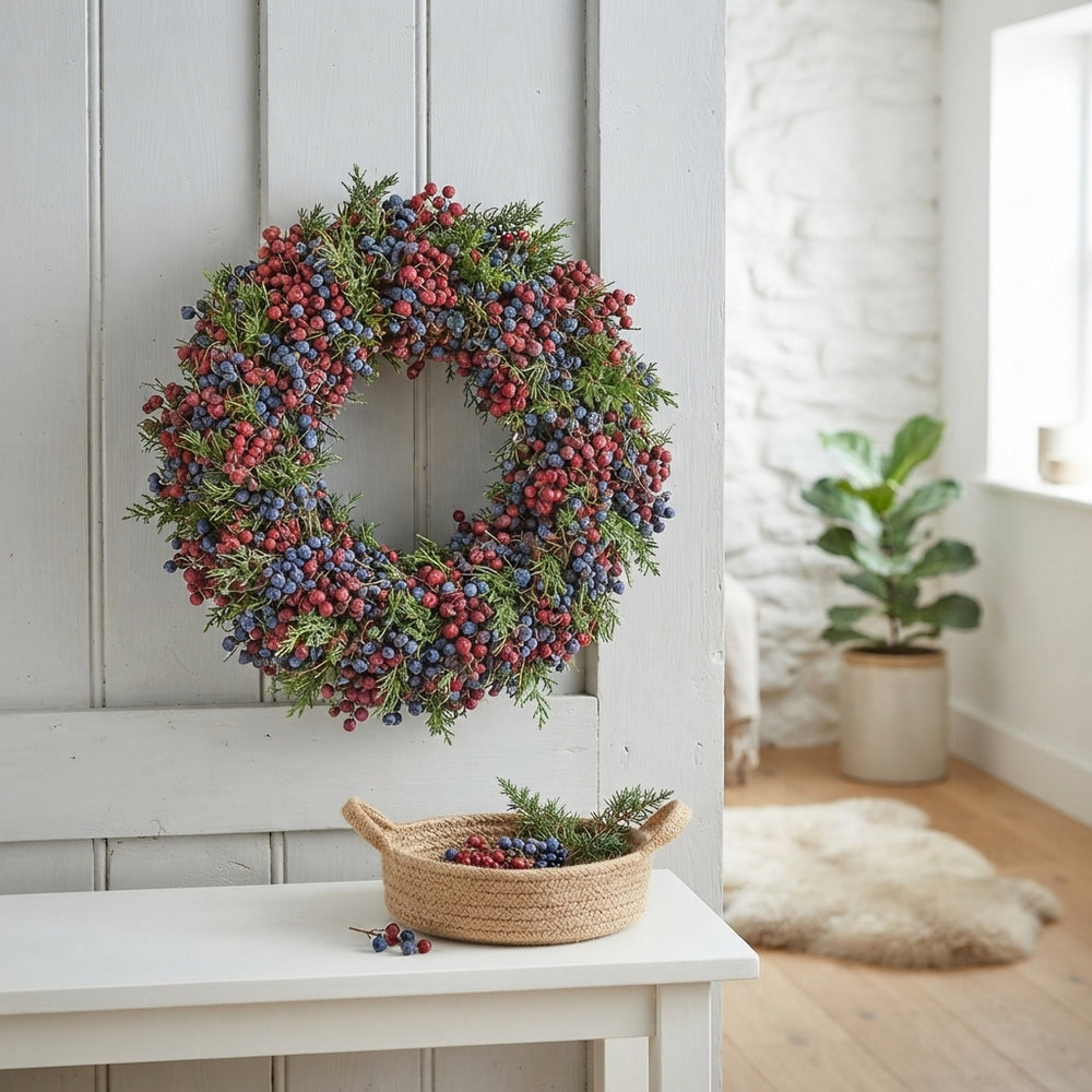 Mixed Colour Cornus Berry Wreath – 30cm