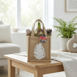 Amaryllis Arrangement in Jute Pot – 15cm
