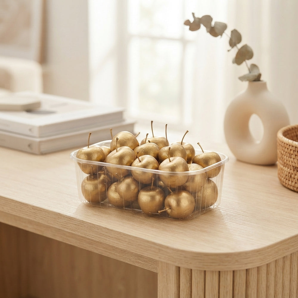 Gold Wax Apple Decorative Stems
