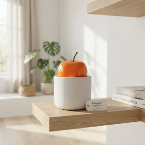 Orange Wax Apple Decorative Fruit