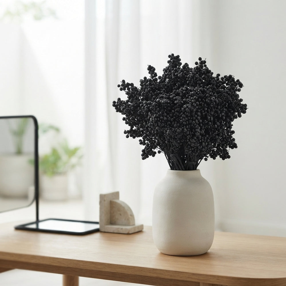Black Schinus Dried Foliage Bunch