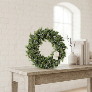 Blue Juniper Wreath – 12cm