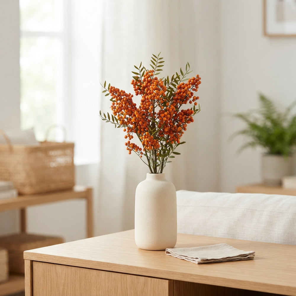Dried Orange Tangerine Bunch – 10 Stems