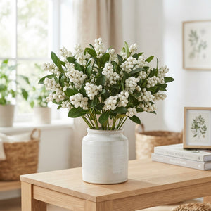 White Wax Apple Decorative Stems