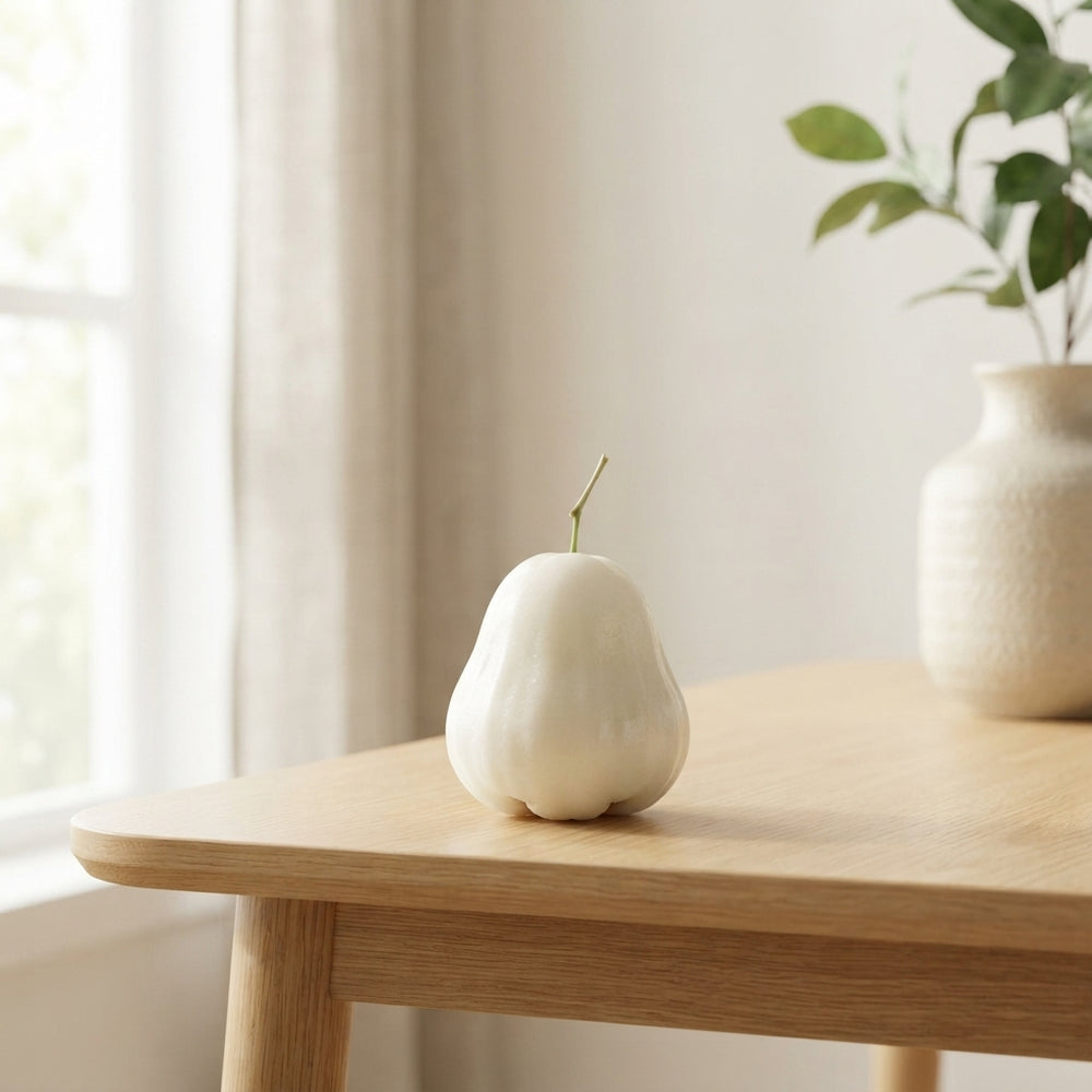 Ivory Wax Apple Decorative Stems