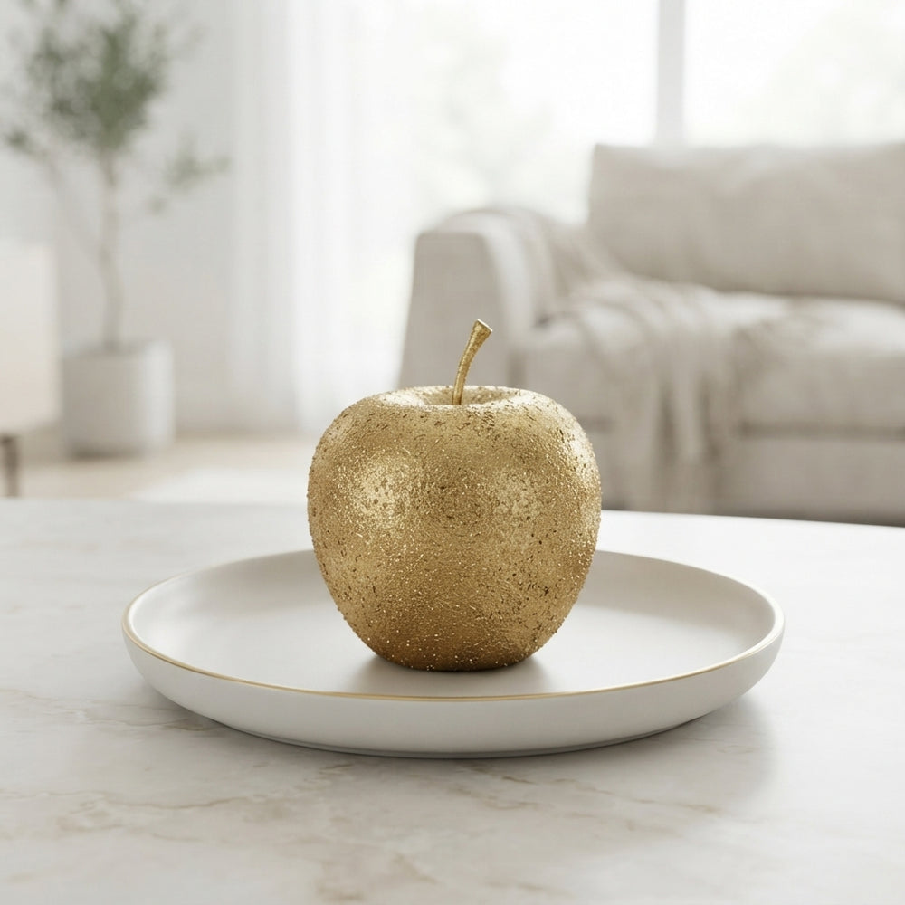 Gold Wax Apple Decorative Stem
