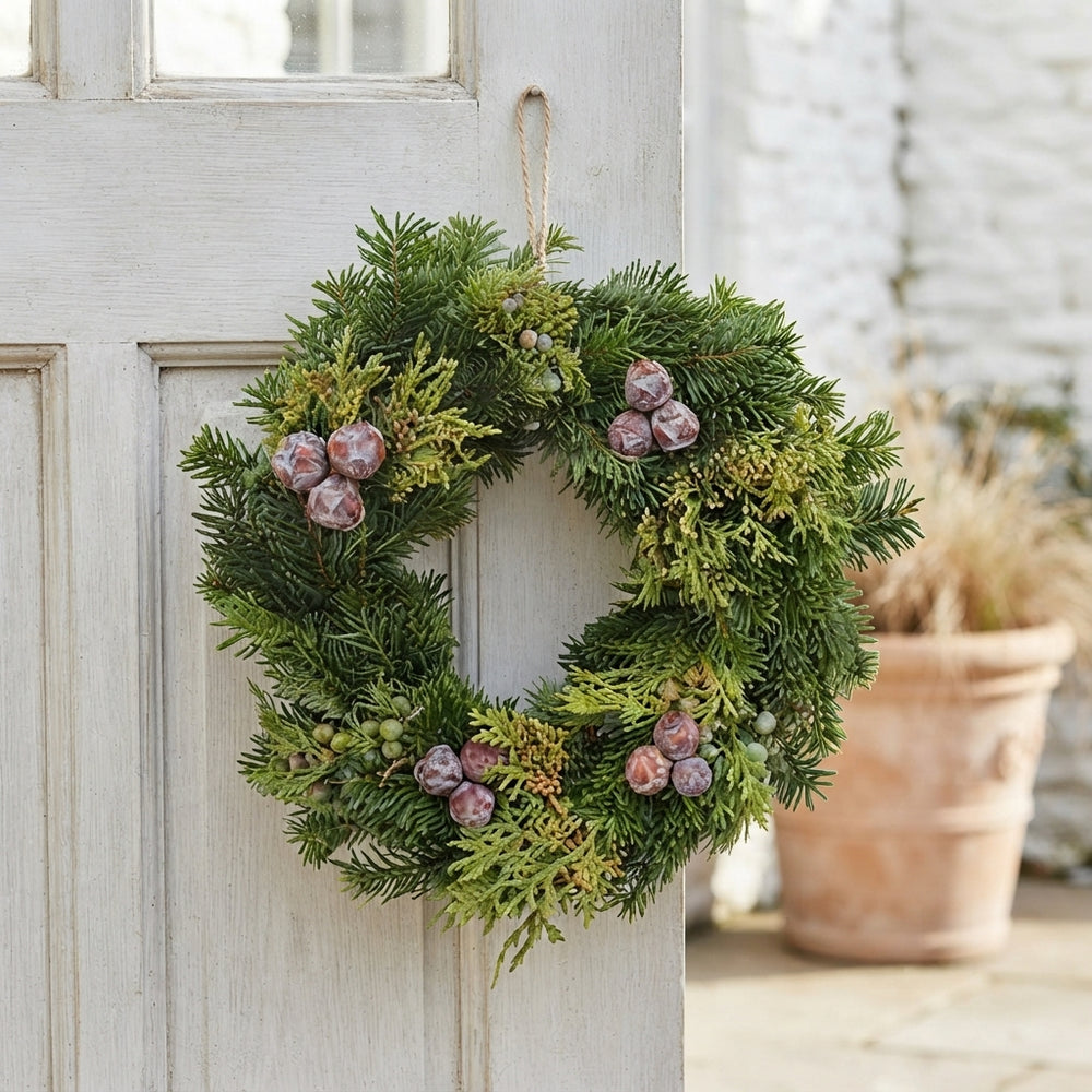 Nordmann Fir Christmas Wreath – 30cm