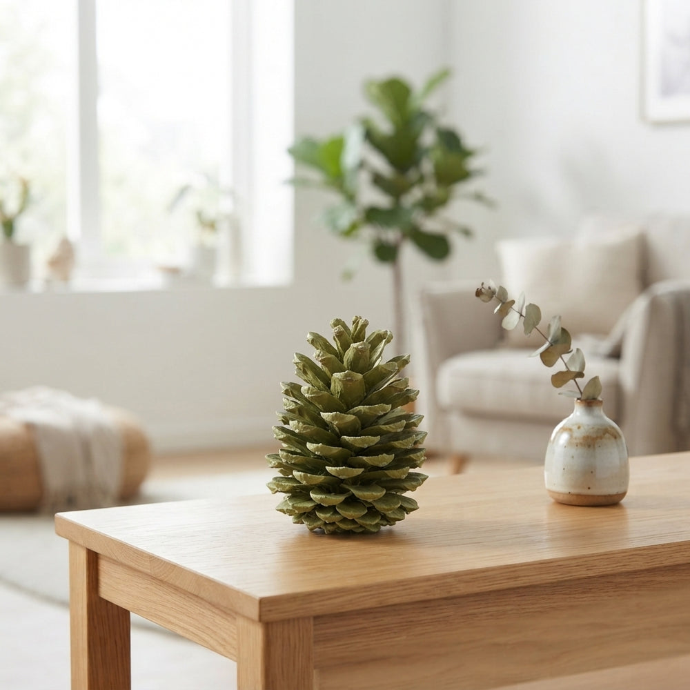 Green Wax Pinea Maritima Decorative Stem