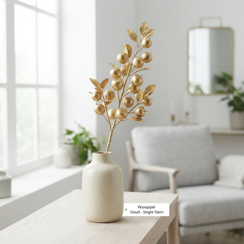 Gold Wax Apple Decorative Fruit