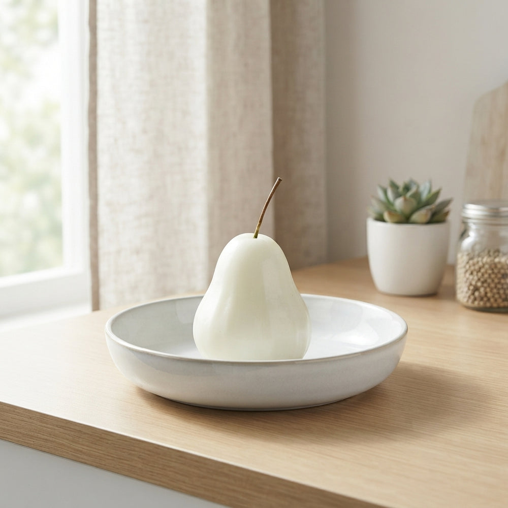 White Wax Apple Decorative Stem