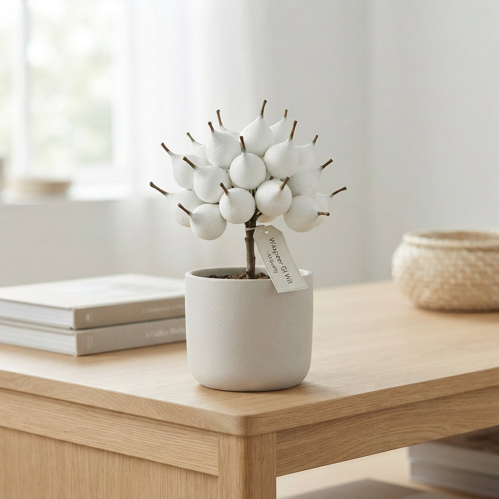 White Waxflower Decorative Stem