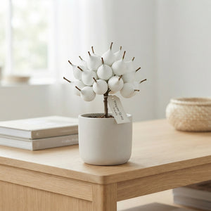 White Waxflower Decorative Stem