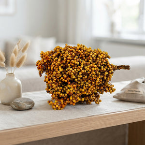 Yellow Schinus Mustard Bunch – Dried Decorative Stems