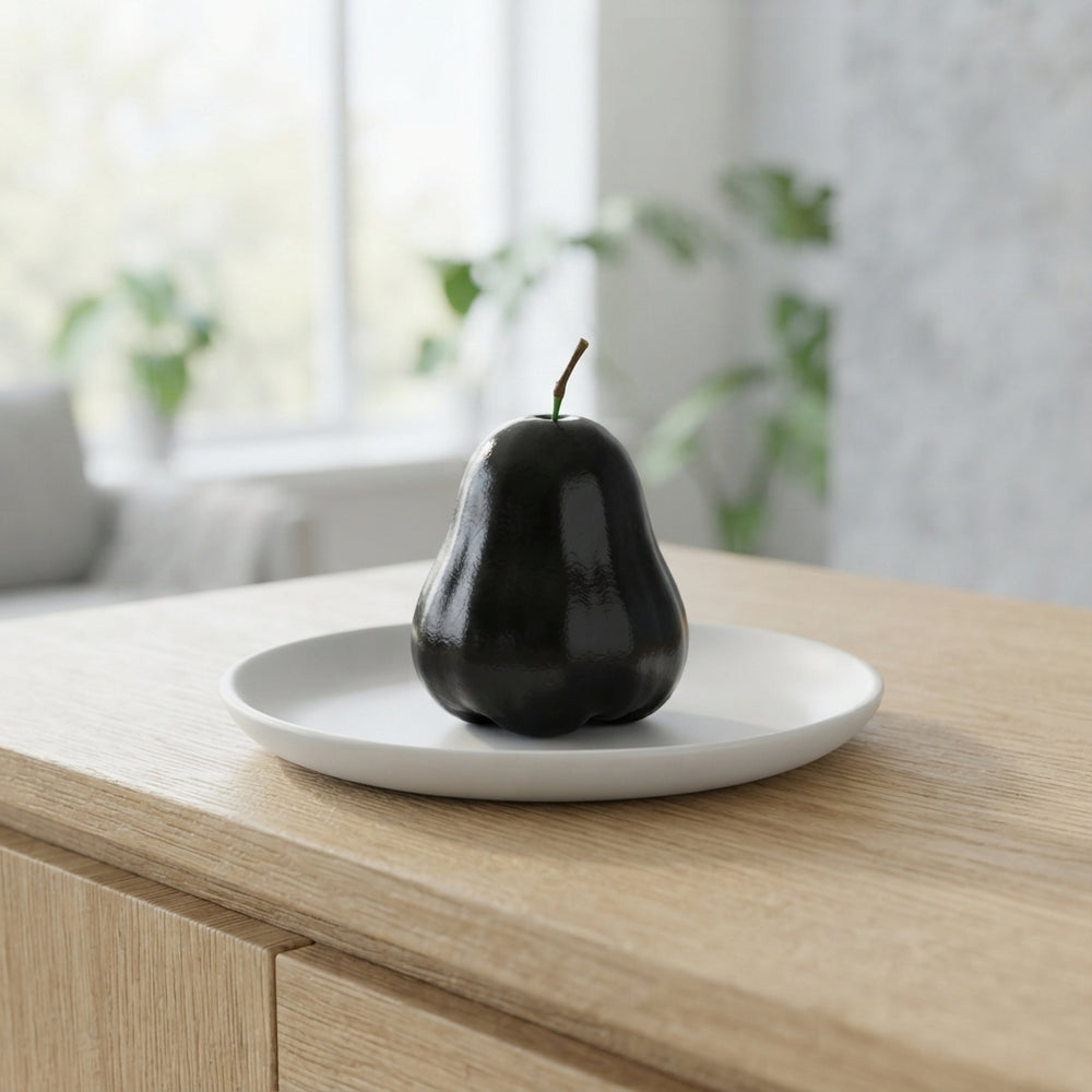 Black Wax Apple Decorative Fruit