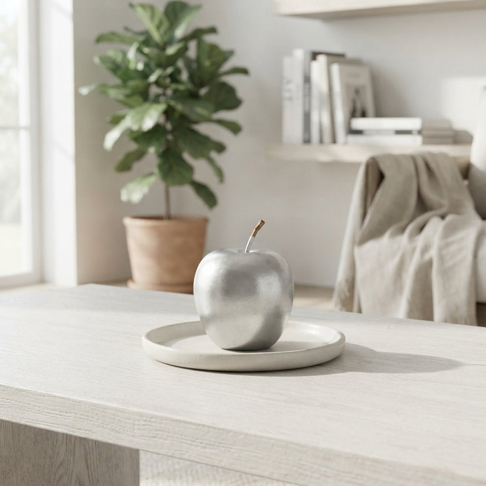 Silver Wax Apple Decorative Stem