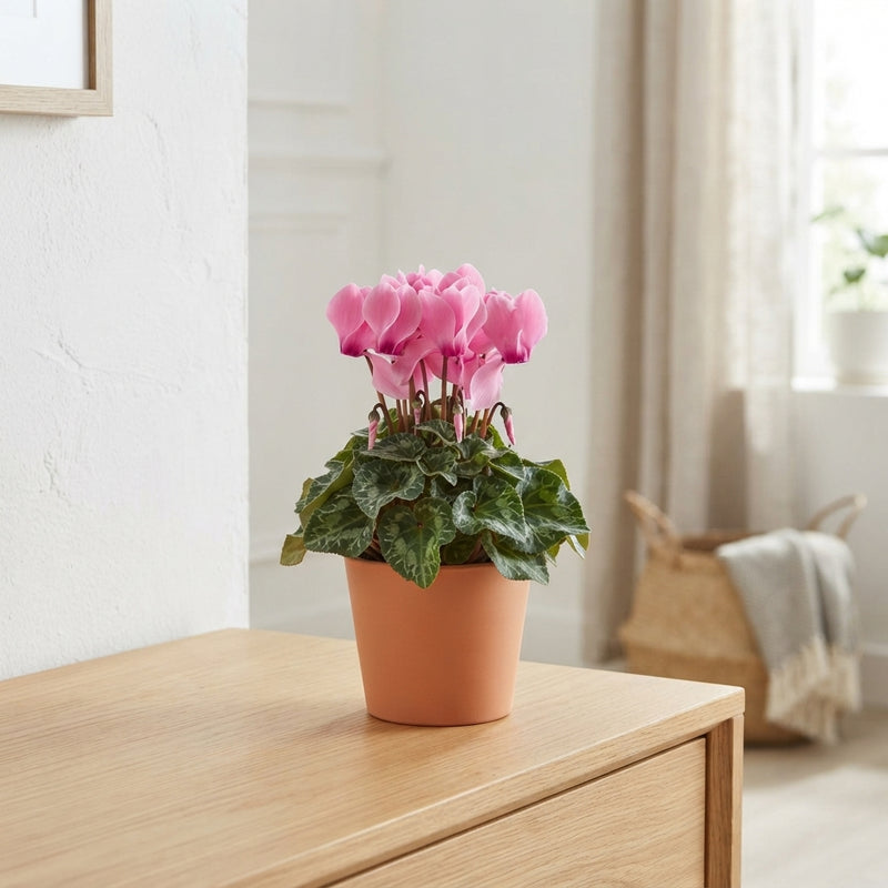 Pink Persian Cyclamen (Cyclamen persicum) – 10.5cm Pot