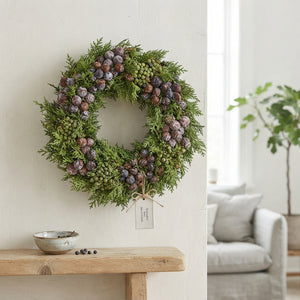 Mixed Colour Advent Wreath – 30cm