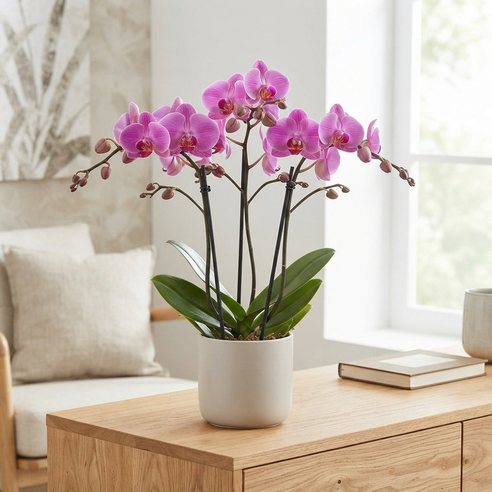 Mixed Phalaenopsis Orchid – 12cm Pot, 65cm High