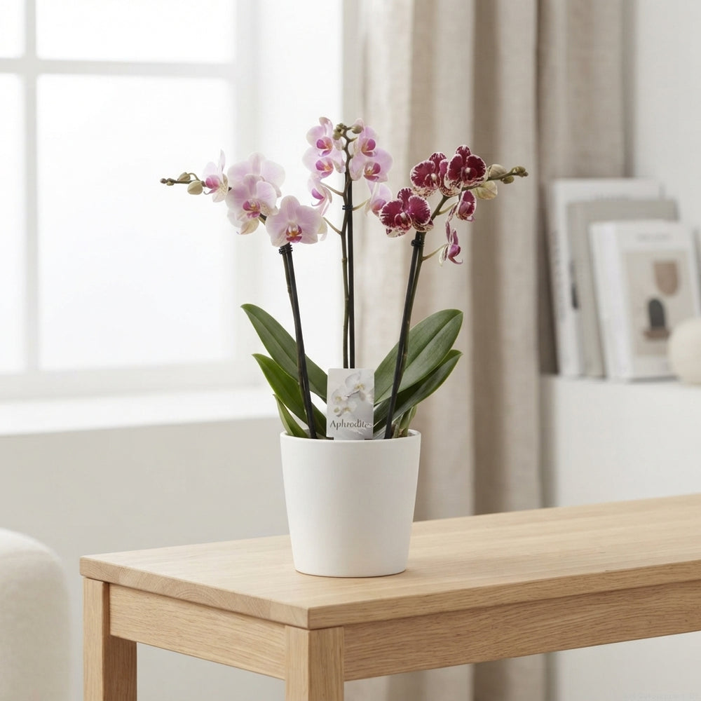 Mixed Phalaenopsis Orchid – 3 Stem, 12cm Pot