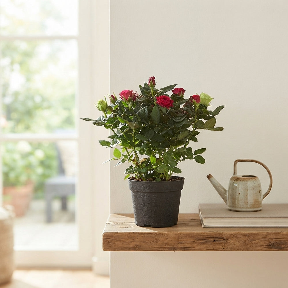 Mixed Patio Rose (Rosa) – 13cm Pot