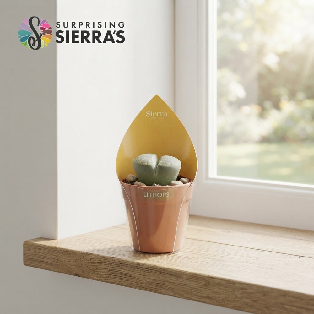 Living Stone Succulent (Lithops) – 8.5cm Pot