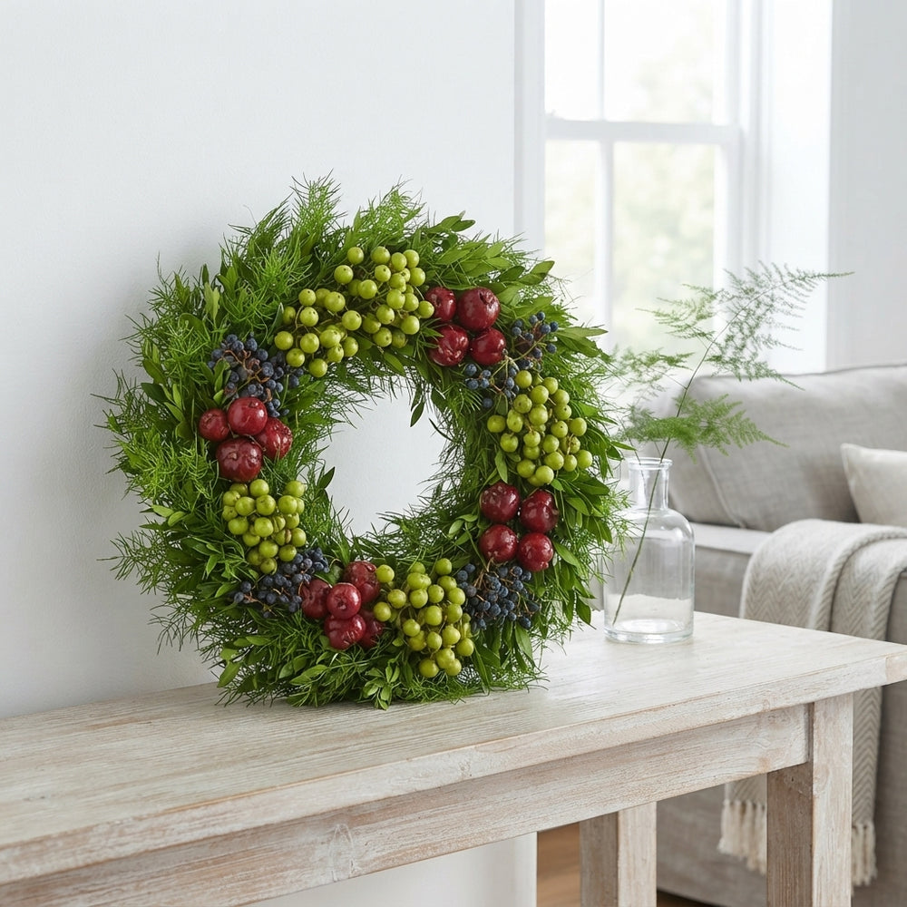 Green Asparagus Exotica Wreath – 40cm