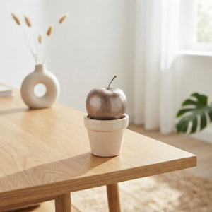 Cream Wax Apple Decorative Stem
