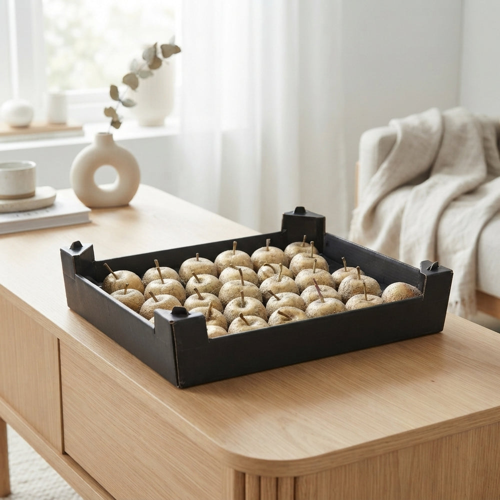 Gold Wax Apple Decorative Stems