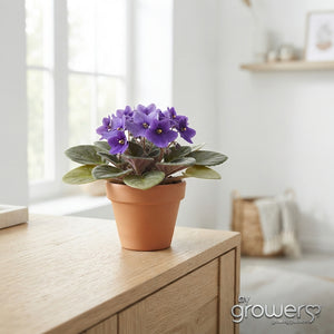 Mixed African Violet (Saintpaulia) – 6cm Pot