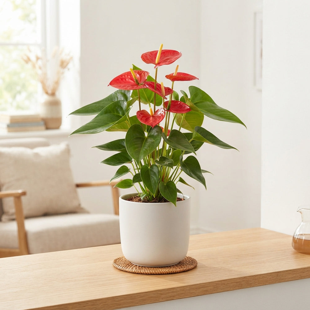 Red Anthurium ‘Bambino’ – 12cm Pot