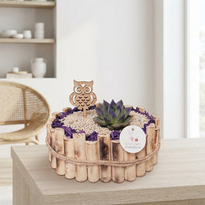 Large Maritime-Style Plant Arrangement – 30cm Wooden Pot